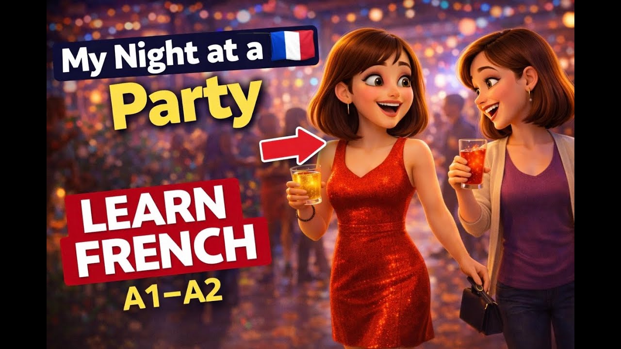 My Night at a Party 🇫🇷 | Learn French with a Short Story (A1–A2)