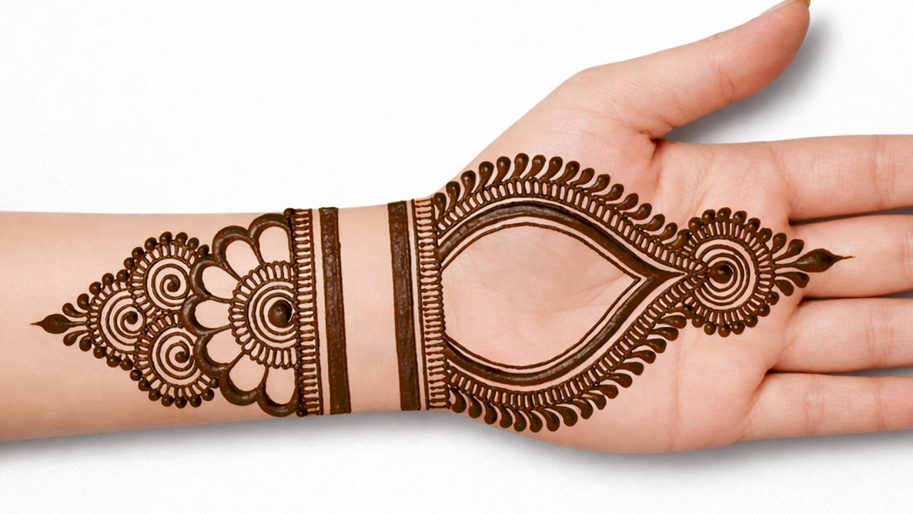 Easy beautiful mehndi design | simple front hand mehndi design | mehndi design | mehandi | mehndi