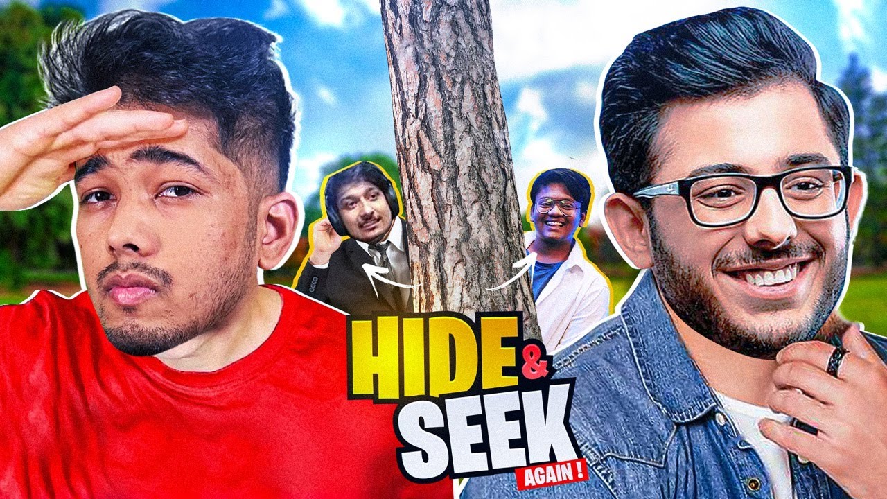 HIDE AND SEEK AGAIN w CarryMinati , Gareeb & Daddy! | Funny Highlights