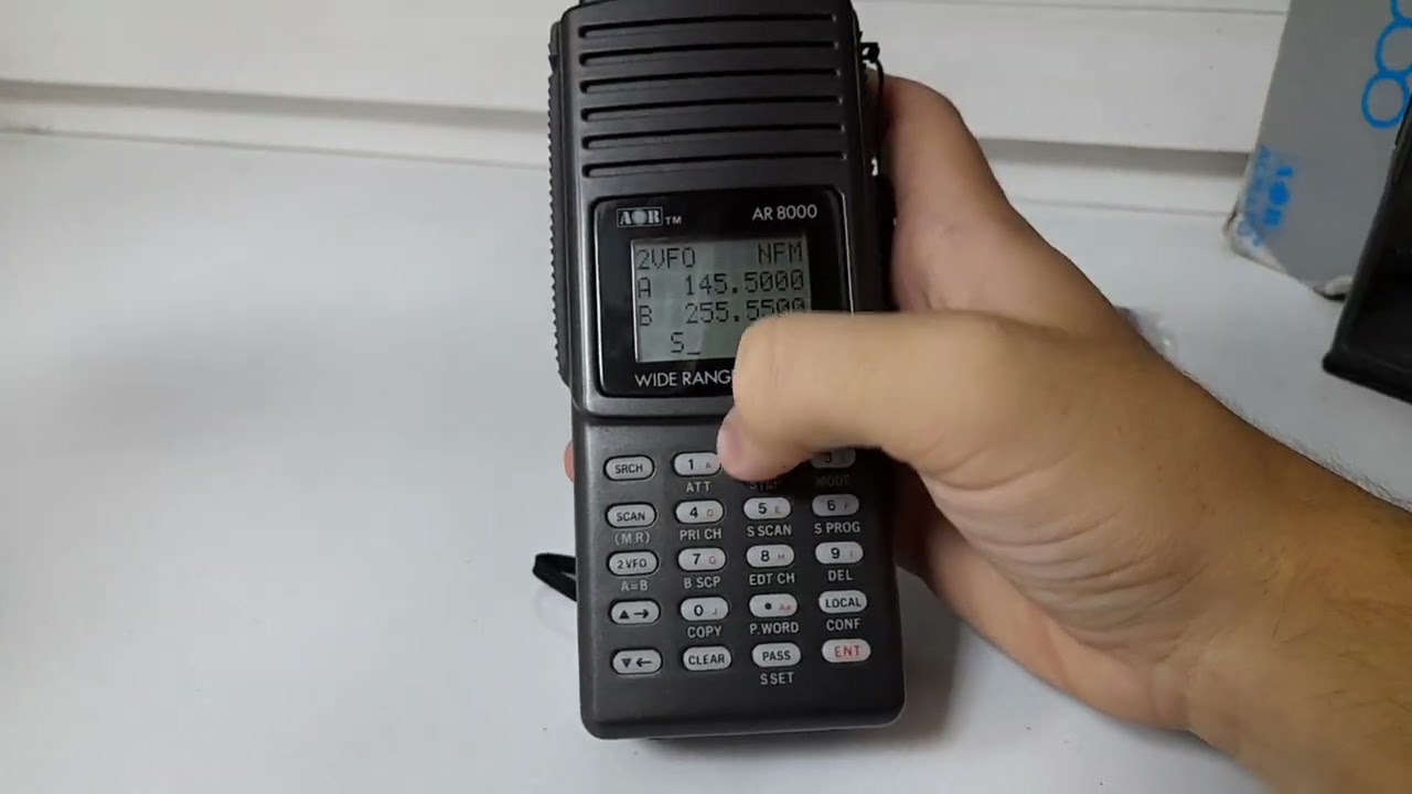 AOR AR8000. Как включить, записать канал в память и т.д.