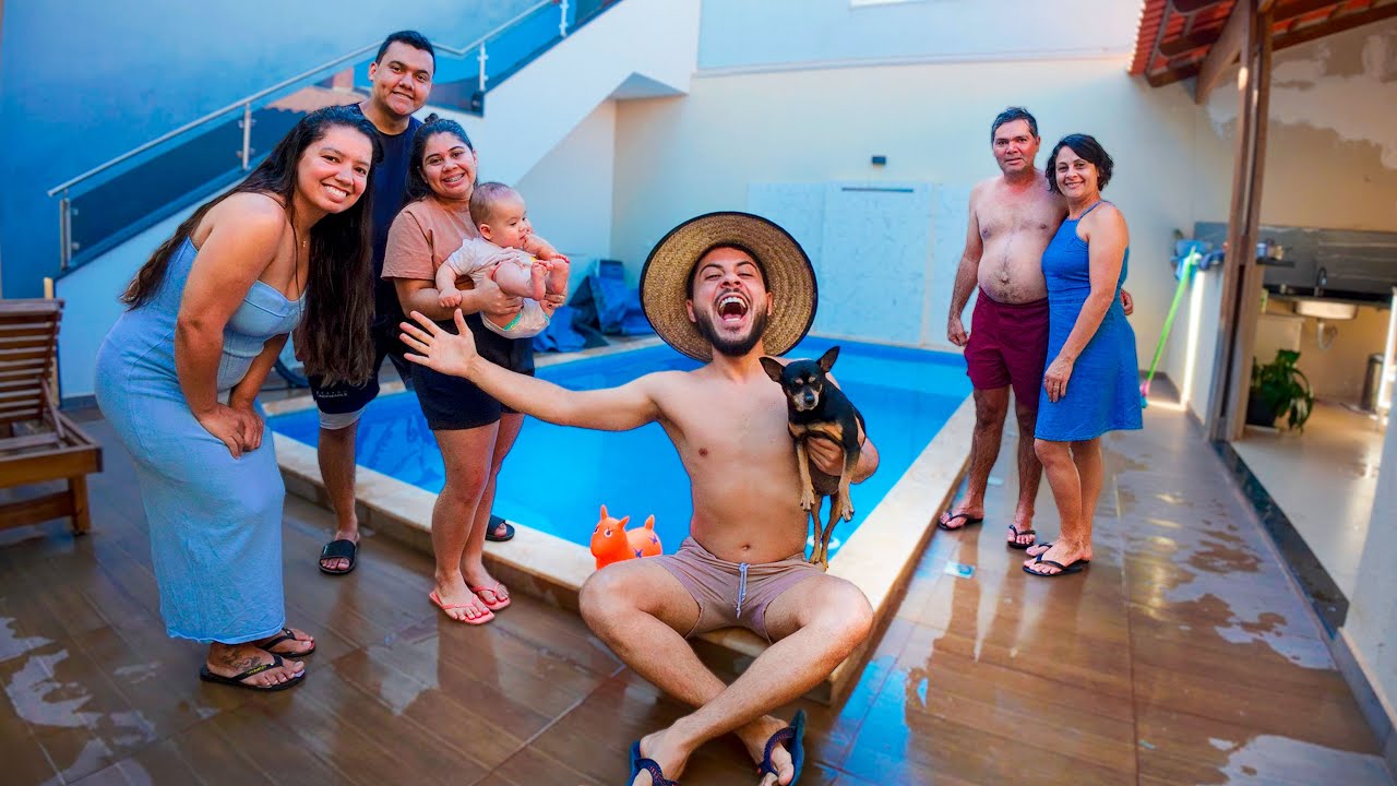 CHURRASCÃO & PISCINA -  DESPEDIDA DAS FÉRIAS EM FAMÍLIA❤