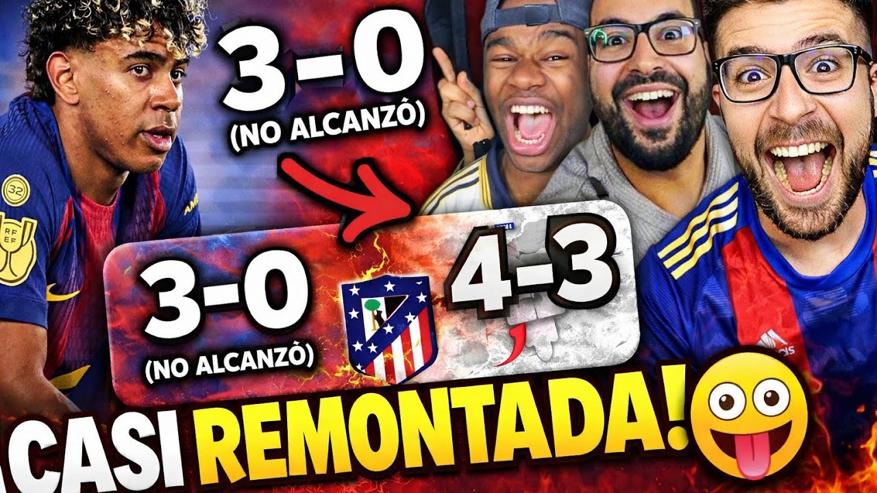 LOCURA TOTAL 🤯 Reacciones a la ELIMINACIÓN del Barcelona vs Atlético | Casi REMONTADA HISTÓRICA