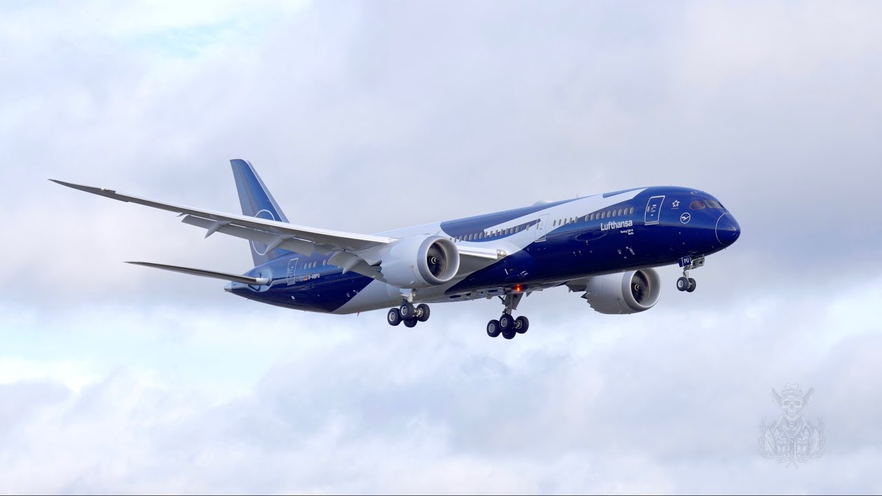 Lufthansa 787-9 100 Year Anniversary Livery Windy Landing At Paine Field