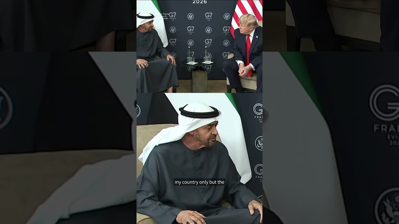 Трамп пошутил о том, что лидер ОАЭ шейх Мухаммед ибн Заид Аль Нахайян &laquo;слишком богат&raquo;, на саммите G7
