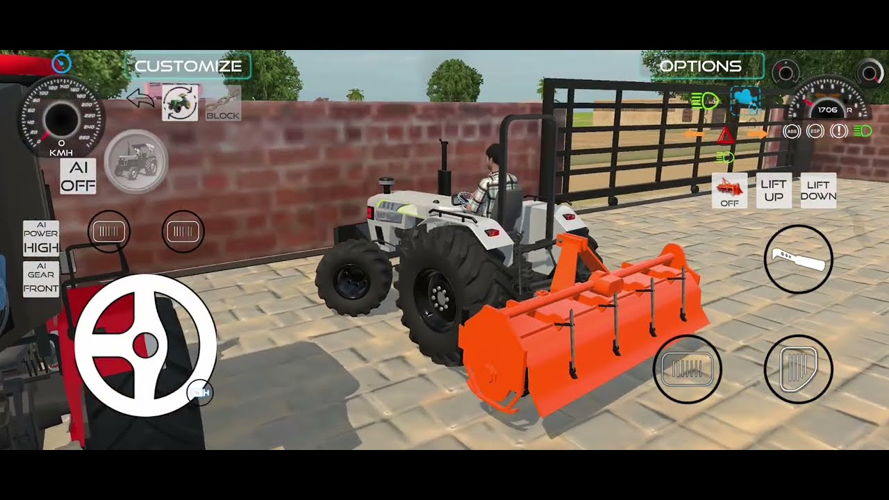 Drive tractor 🤯 Swaraj tractor JCD ❤️‍🔥 tractor Eicher tractor 🚜q fortuner#tractor#game#video viral