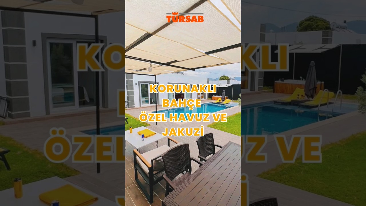 Villa Andrey-2 i&ccedil;in link yorumlarda! 😍👇🛋️  Fethiye'de korunaklı bah&ccedil;esinde, &ouml;zel havuz ve jakuzi ile