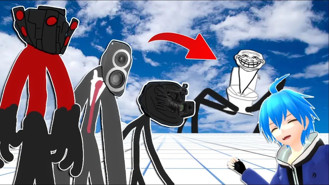 กองทัพ Camera Troll Face มาช่วยพวกเราจากผีส้วม Skibidi Trollge แล้ว!!