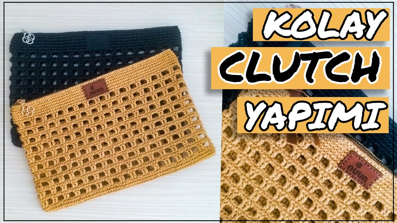 Kağıt İpten Kafesli Clutch Yapımı (20 cm x 30 cm)