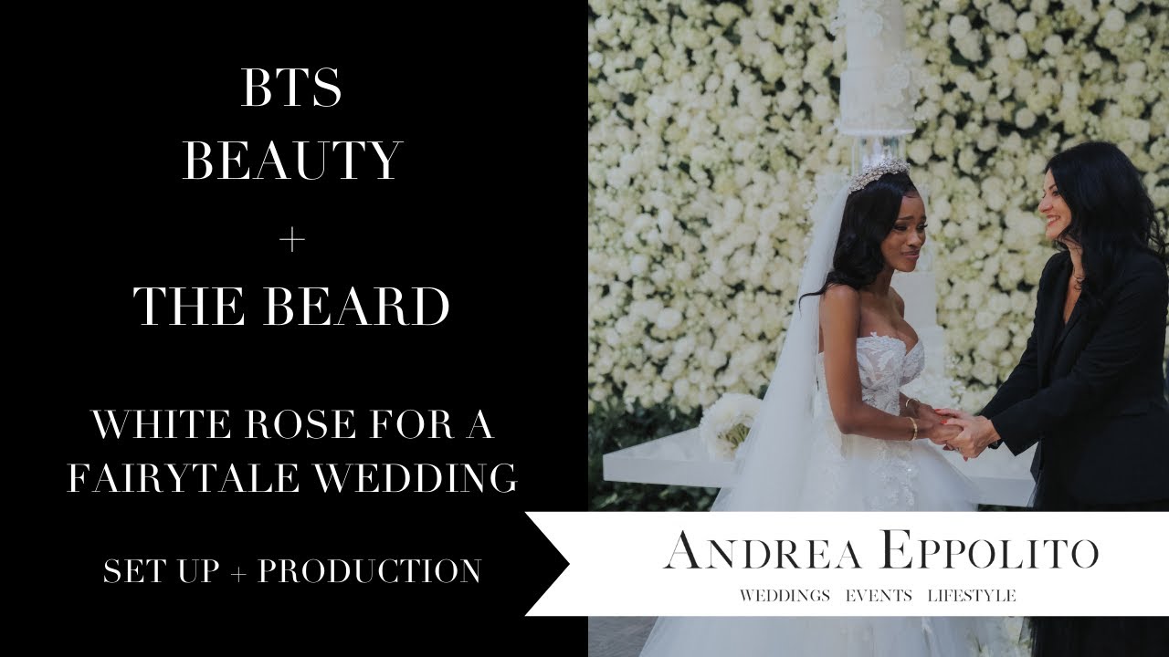 #BTS Fairytale White Rose Wedding at Stirling Club Beauty and the Beard Las Vegas Wedding Planner