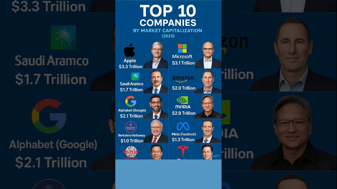 &ldquo;World&rsquo;s Top 10 Most Valuable Companies 2025 | Market Capitalization & CEOs&rdquo;