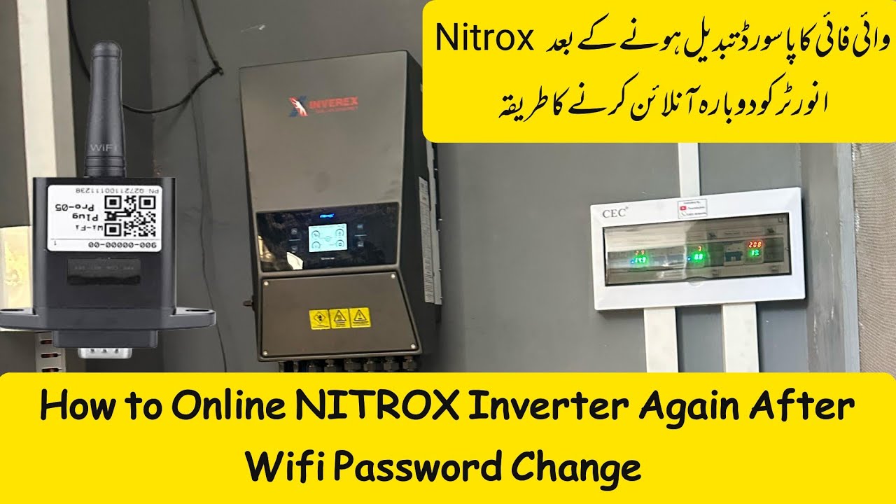 How to Online NITROX Inverter Again After Wifi Password Change