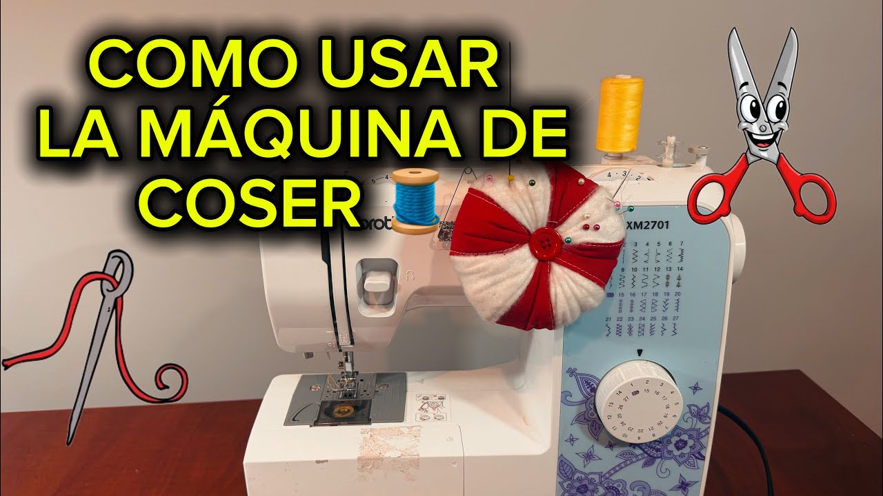 COMO USAR LA MÁQUINA DE COSER DOMÉSTICA 🧵✂️