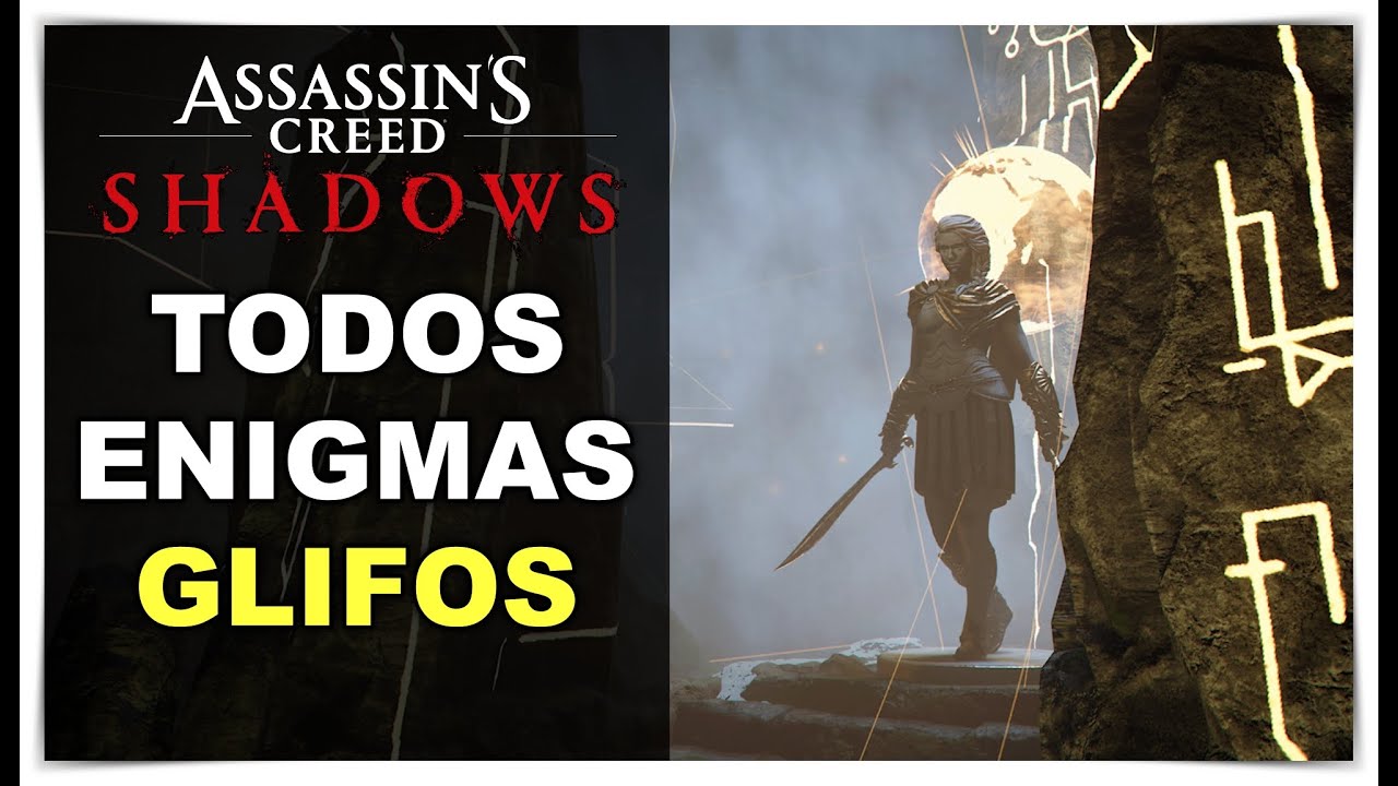 ASSASSIN'S CREED SHADOWS - TODOS OS GLIFOS E ENIGMAS RESOLVIDOS