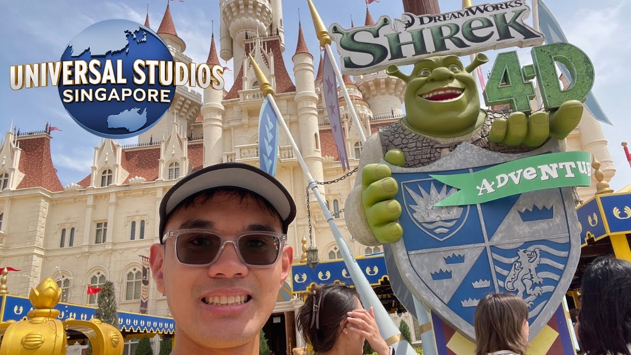 Вид от первого лица на аттракцион Shrek 4-D Ride в Universal Studios Singapore 🇸🇬🌎 #universalstud...