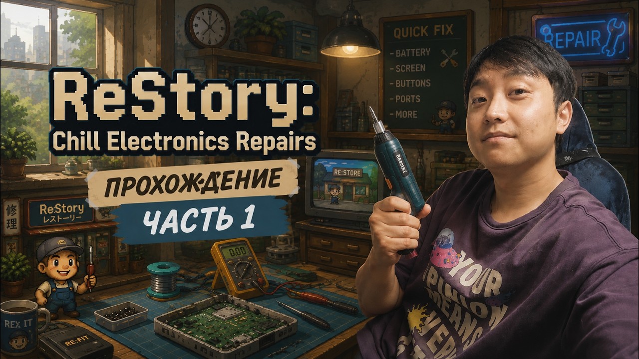 Прохождение ReStory: Chill Electronics Repairs. часть 1