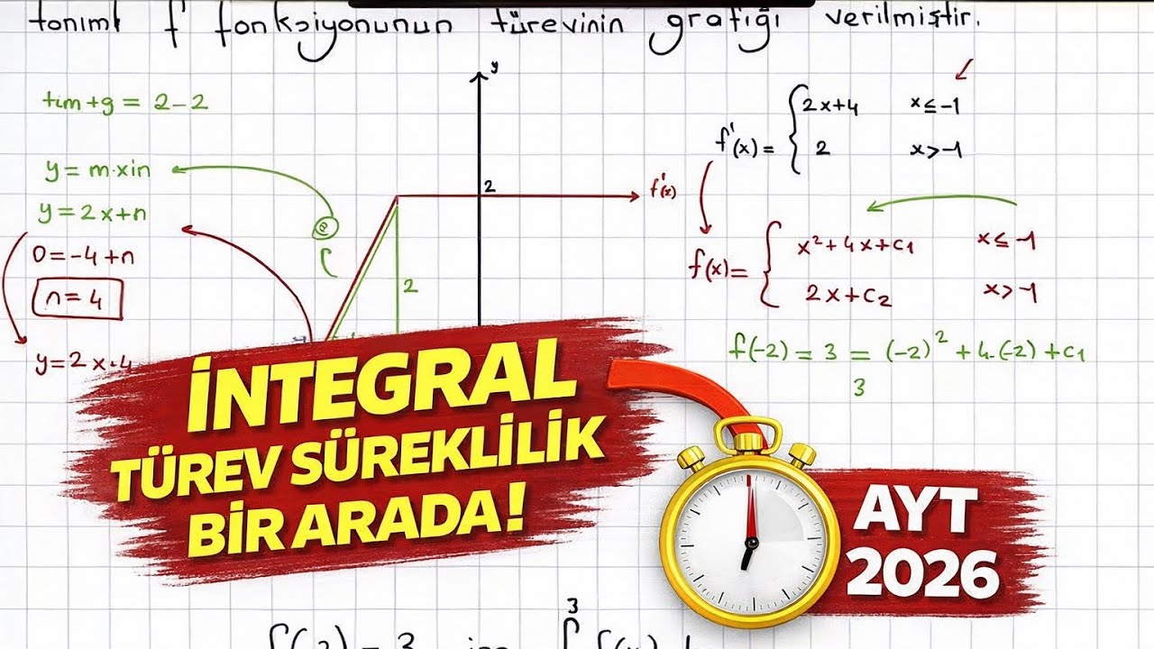 AYT Matematik İntegral–Süreklilik İlişkisi 