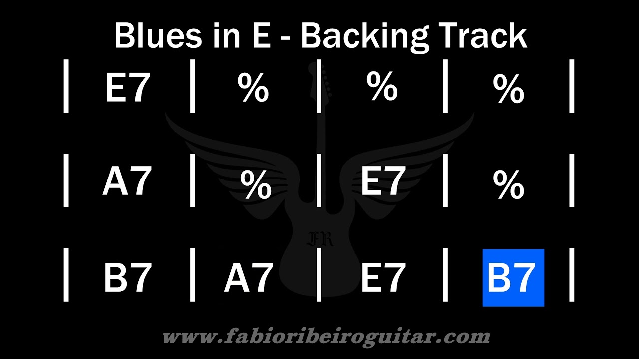 Blues in E Backing Track