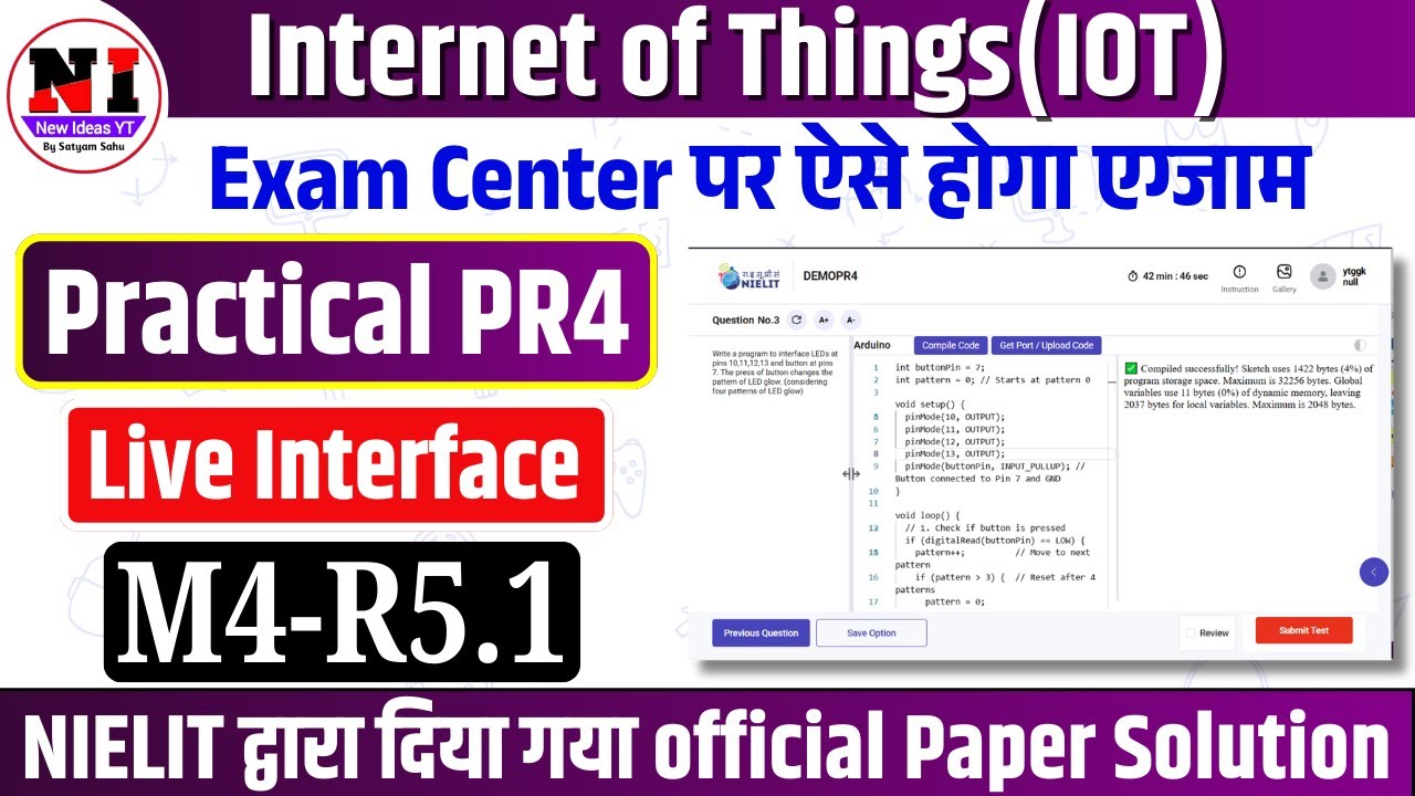 O Level Practical IOT | O Level Practical Exam 2026 | IOT PR4 Live Demo | newideasyt