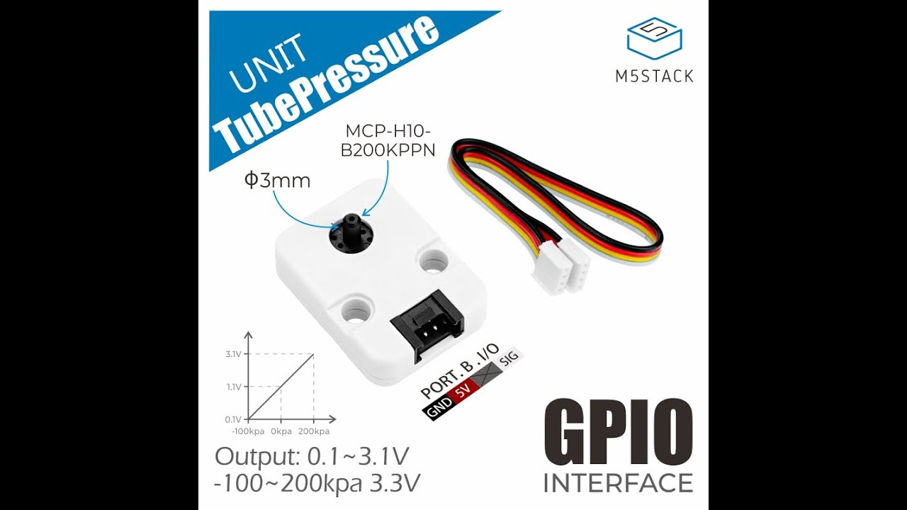 Tube pressure wide range air pressure sensor | M5Stack Oct 2021 New Products Introduction