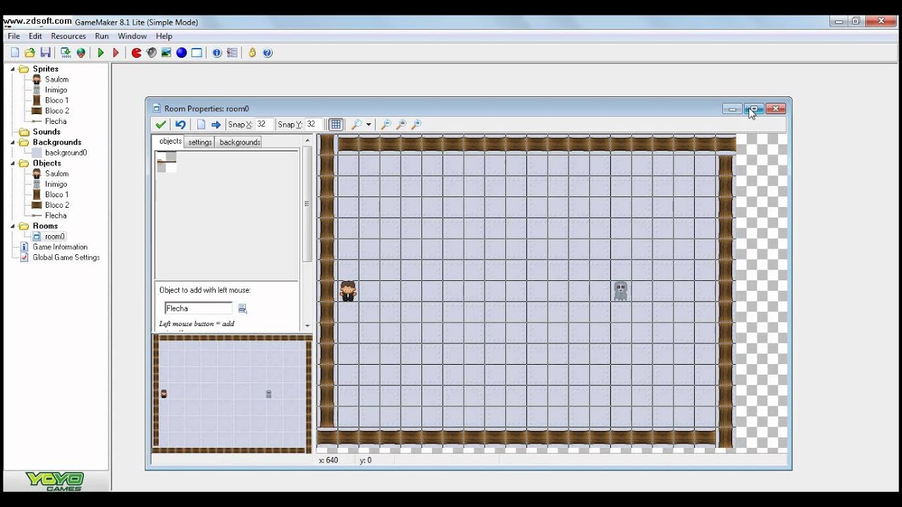 Game maker como fazer o player atirar