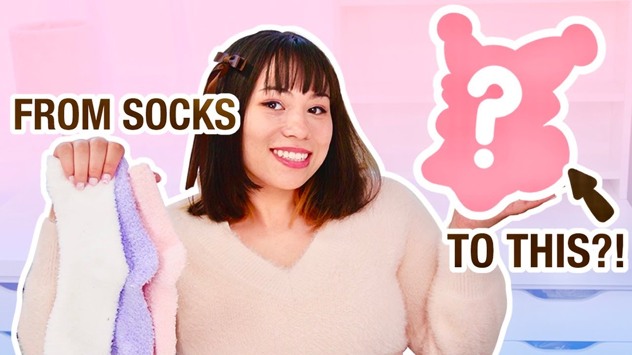 TURNING SOCKS INTO A PLUSH?! | PLUSHY MAKING #1