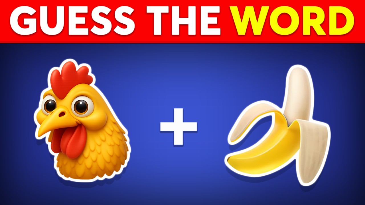 Guess The WORD By Emojis? 🤔🧠 Emoji Quiz Challenge