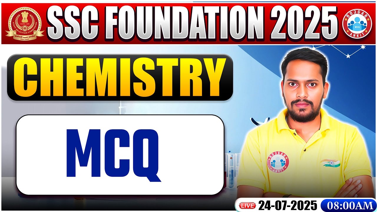 MCQ's : Chemistry By Rahul Palliwal Sir | Chemistry for SSC CGL, CHSL Exam 2025