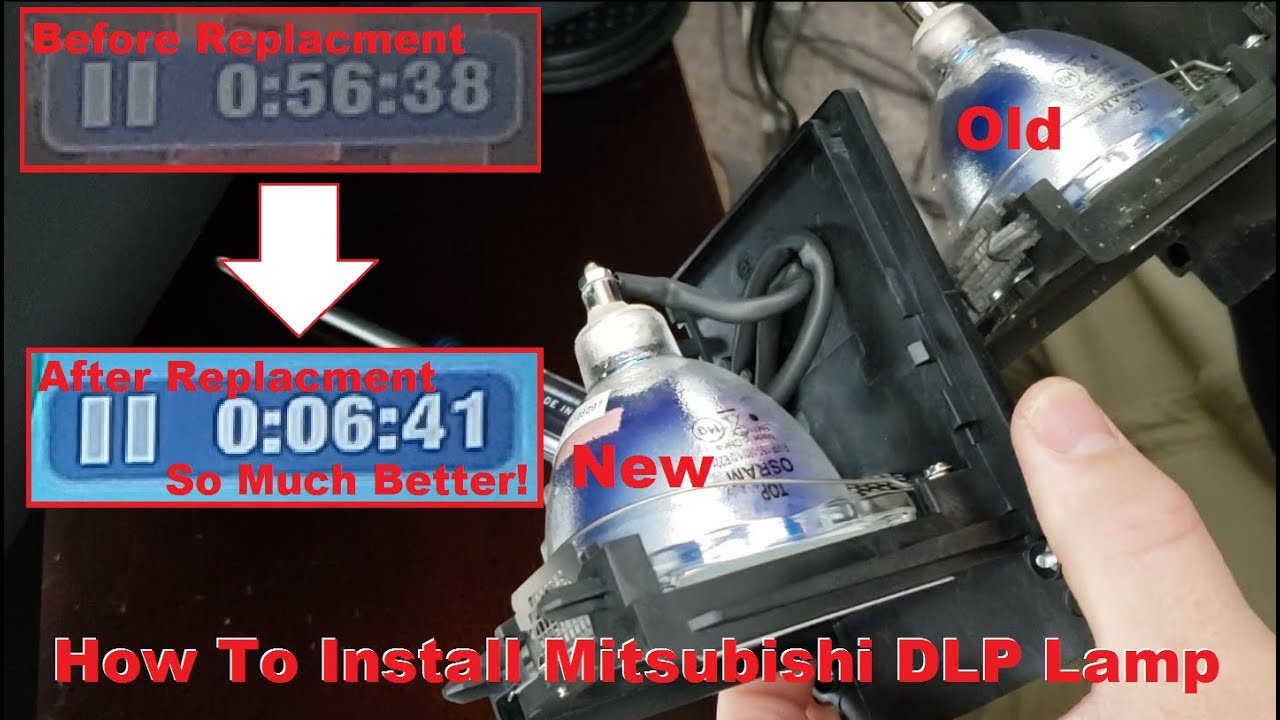 Mitsubishi WD-73742 - Lamp Replacement