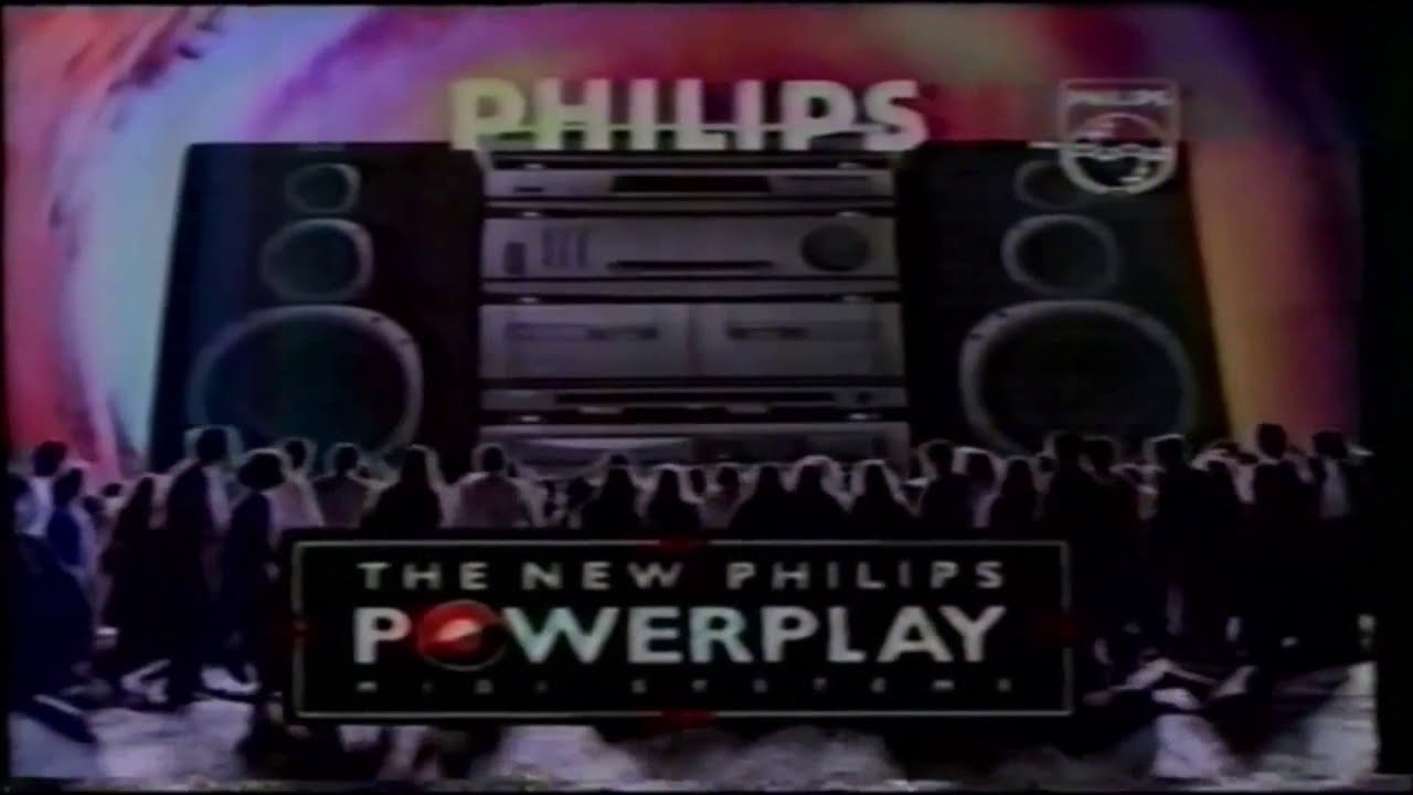 Comercial antigo Som Philips Powerplay