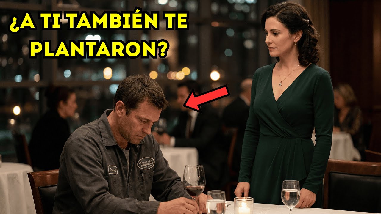 «¿Tu cita a ciegas tampoco tuvo lugar?» — susurró la millonaria al pobre mecánico…