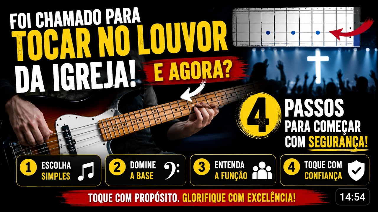 Foi Chamado para Tocar no Louvor da Igreja! E aGoRa? 4 Passos