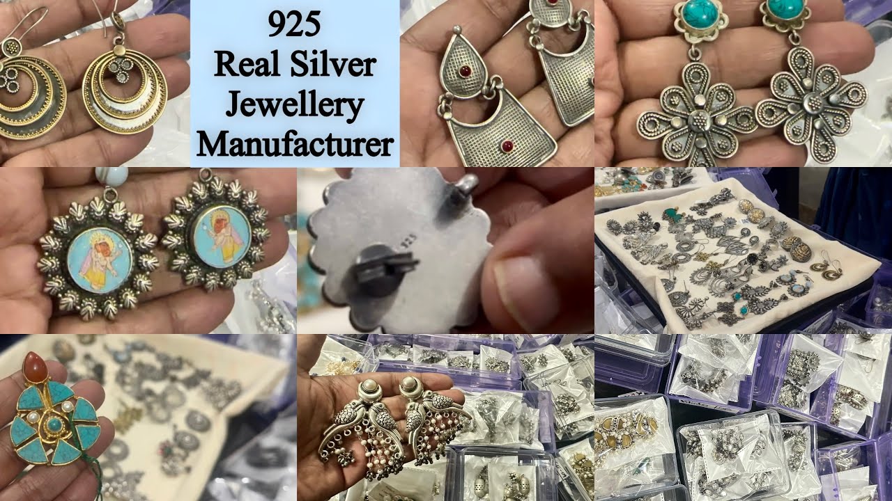 Real 925 Sterling Silver Jewellery Manufacturer | Silver Jewellery Wholesale Market #silverjewllery