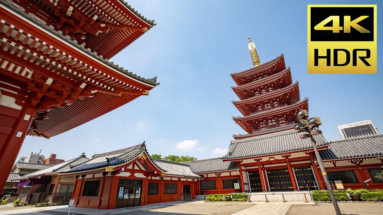 Asakusa Temples Walk - 4K HDR 60fps