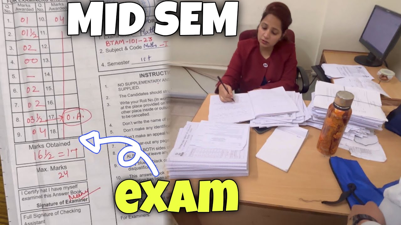 Aaj hamara last Mid Sem Exam hai 😋 *REVEALING ANSWER SHEET* 😿