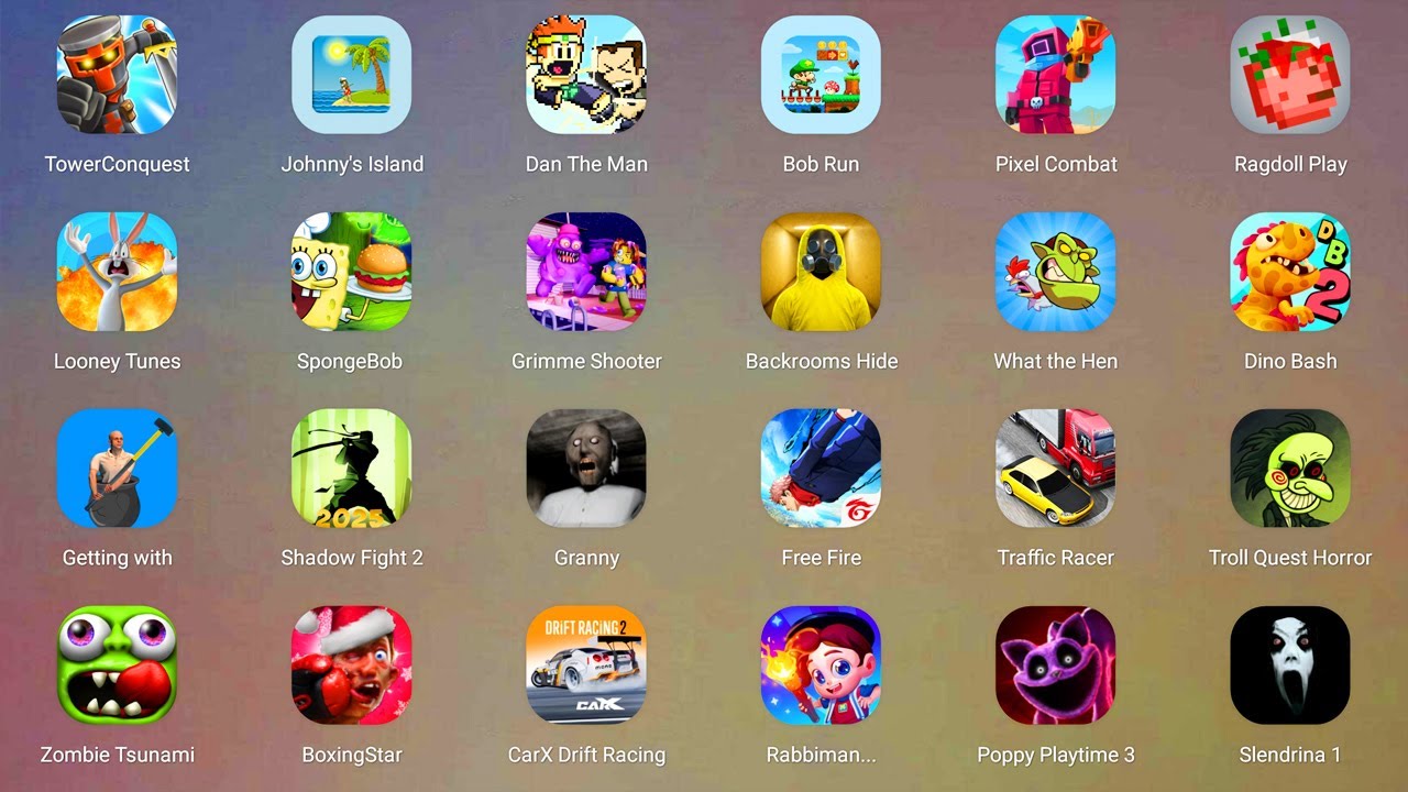 Roblox,Zombie Age 3,Ball V - Red Boss Challenge,Poppy Playtime 5,99 Nights in the Forest,Ink Game...