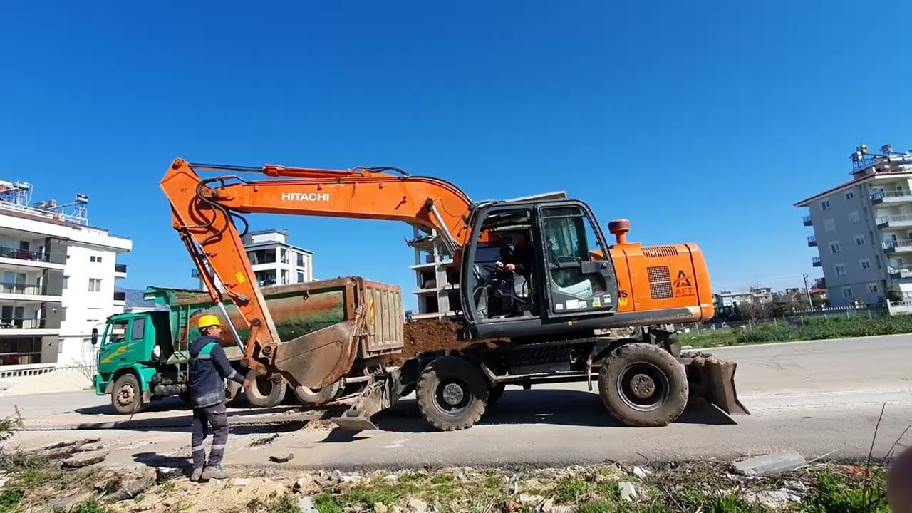 Hitachi Zaxis 190W Excavator Truck Loading Electric Duct work
