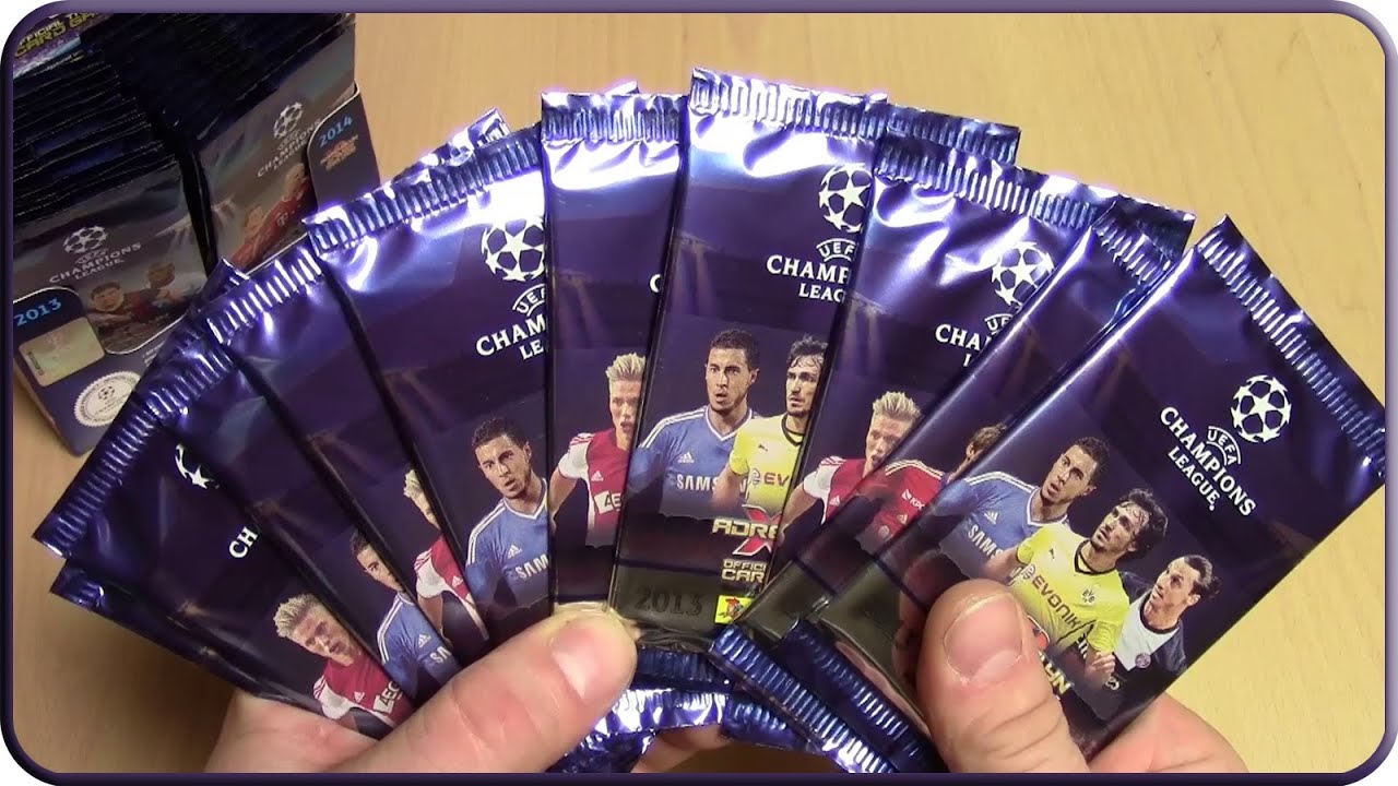 Adrenalyn XL opening 10 Booster CHAMPIONS LEAGUE Saison 2013 2014