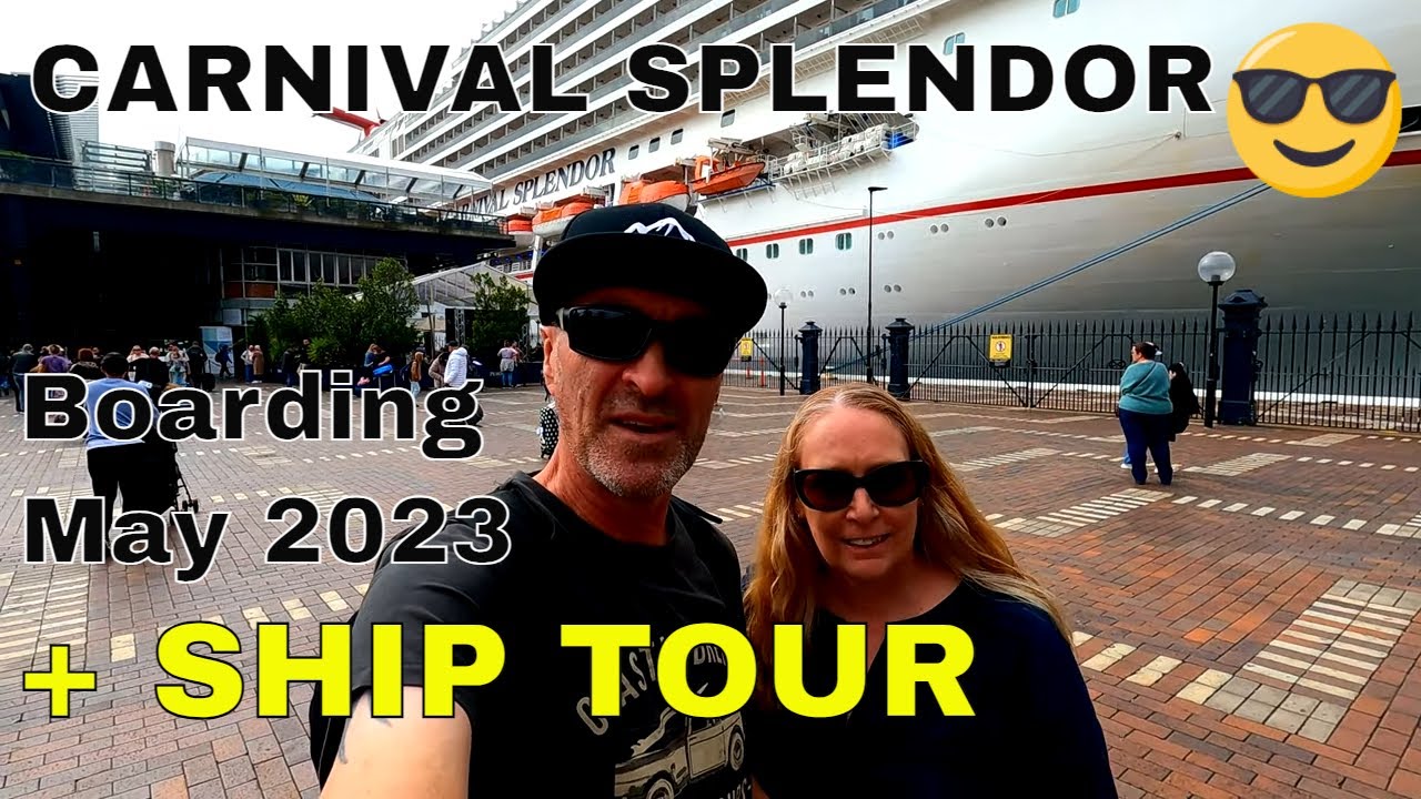 Carnival Splendor - Boarding May 15th, 2023 - SHIP Tour + Sailing  From Sydney Harbour