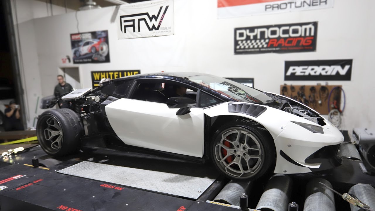 LS Swapped Lamborghini Huracan Dyno Pulls