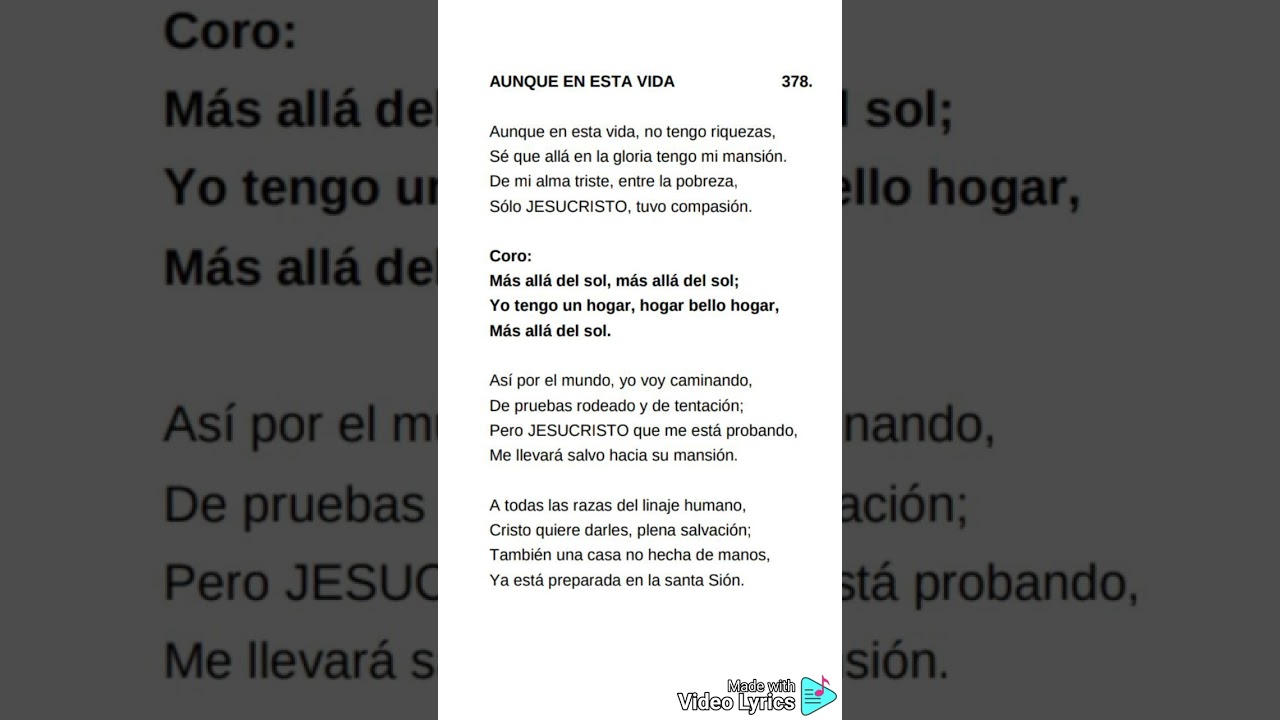 alabanzas cristianas evangelista.aunque en esta vida 
