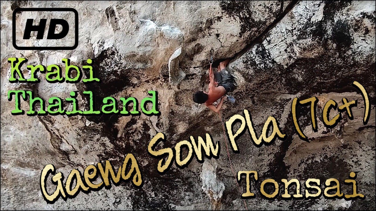 Gaeng Som Pla (7c+)... Tonsai Beach... Krabi Thailand