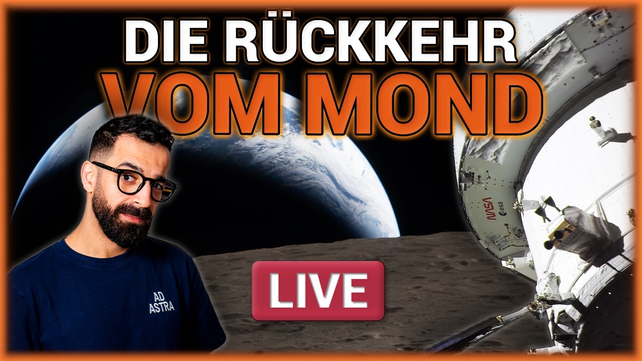 🔴 Artemis II: Wiedereintritt LIVE - 2.800&deg;C an der Kapsel