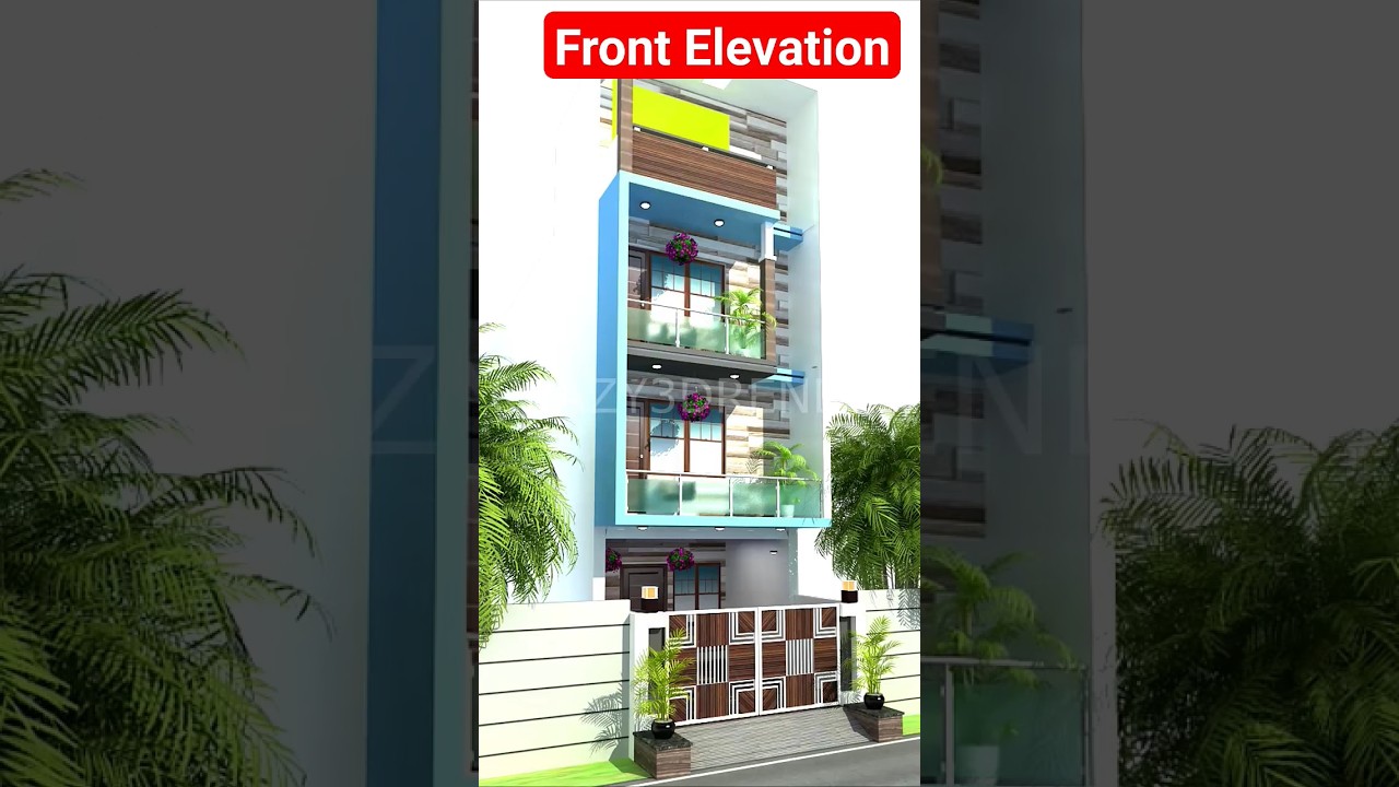 Elevation Design #elevationn #frontdesoign #crazy3drender