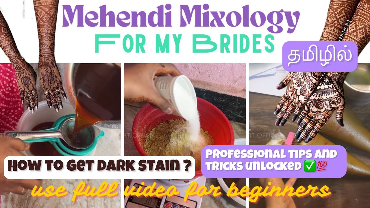 Mehendi Vlog - 7 💯🔥 Guaranteed for Dark Stain | தமிழில் | ​⁠#howtomakemehndi #howtomakemehandiathome