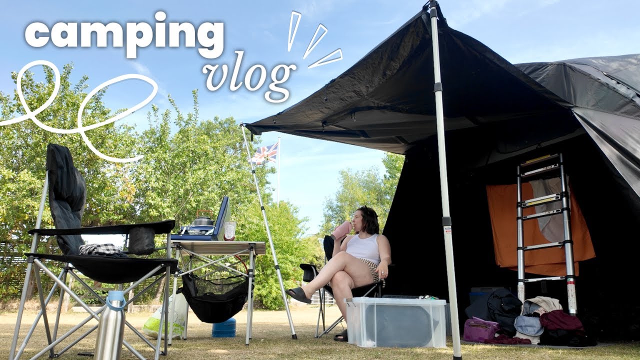 camping vlog 🏕️ escaping real life, what we bring & our summer essentials