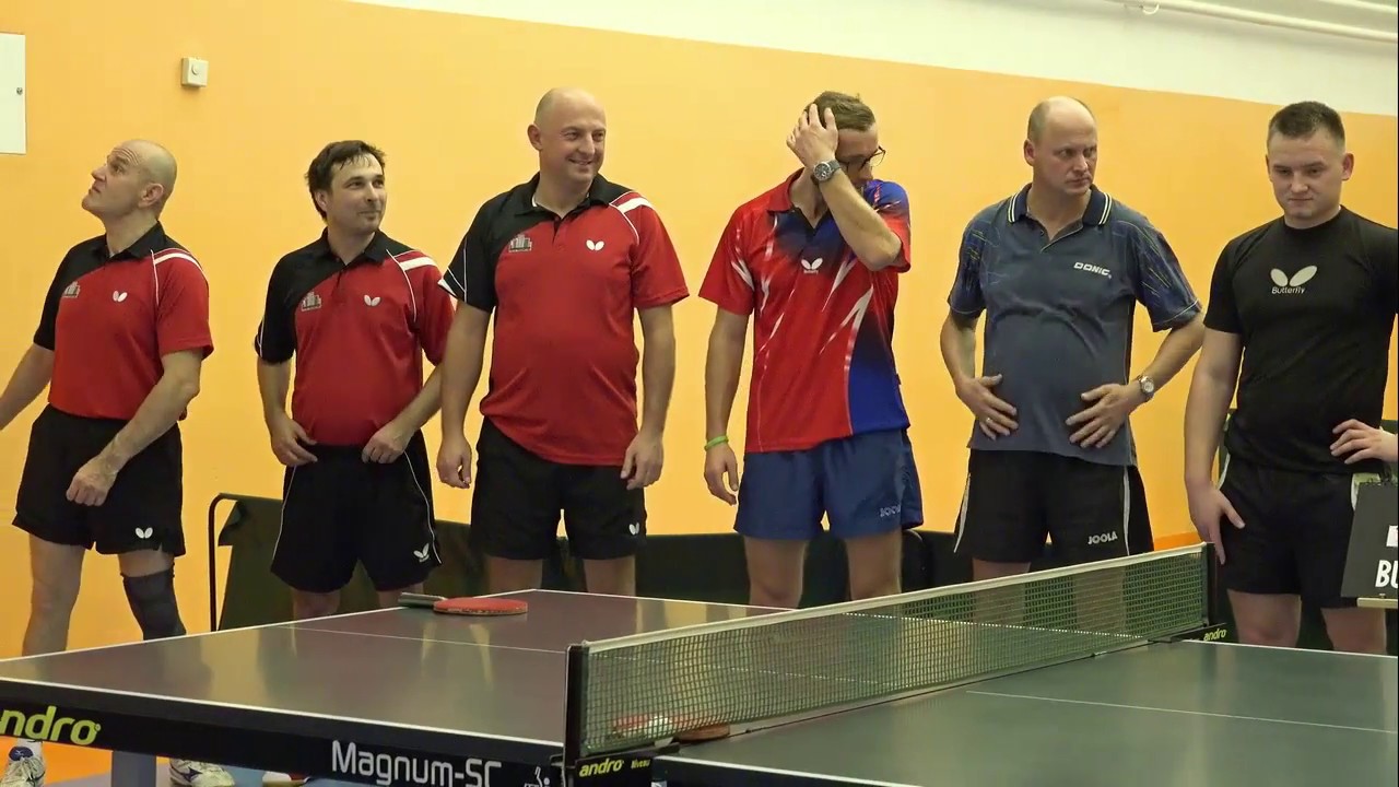 TENIS STOŁOWY - I LIGA AM. - MEGA MEBLE - ROBERTO MUSIC TEAM - 4:6