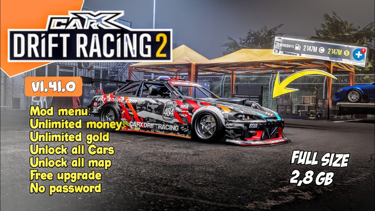 CarX Drift Racing 2 Mod Menu Terbaru 2026 🔥 Unlimited Money & Unlock All Cars!