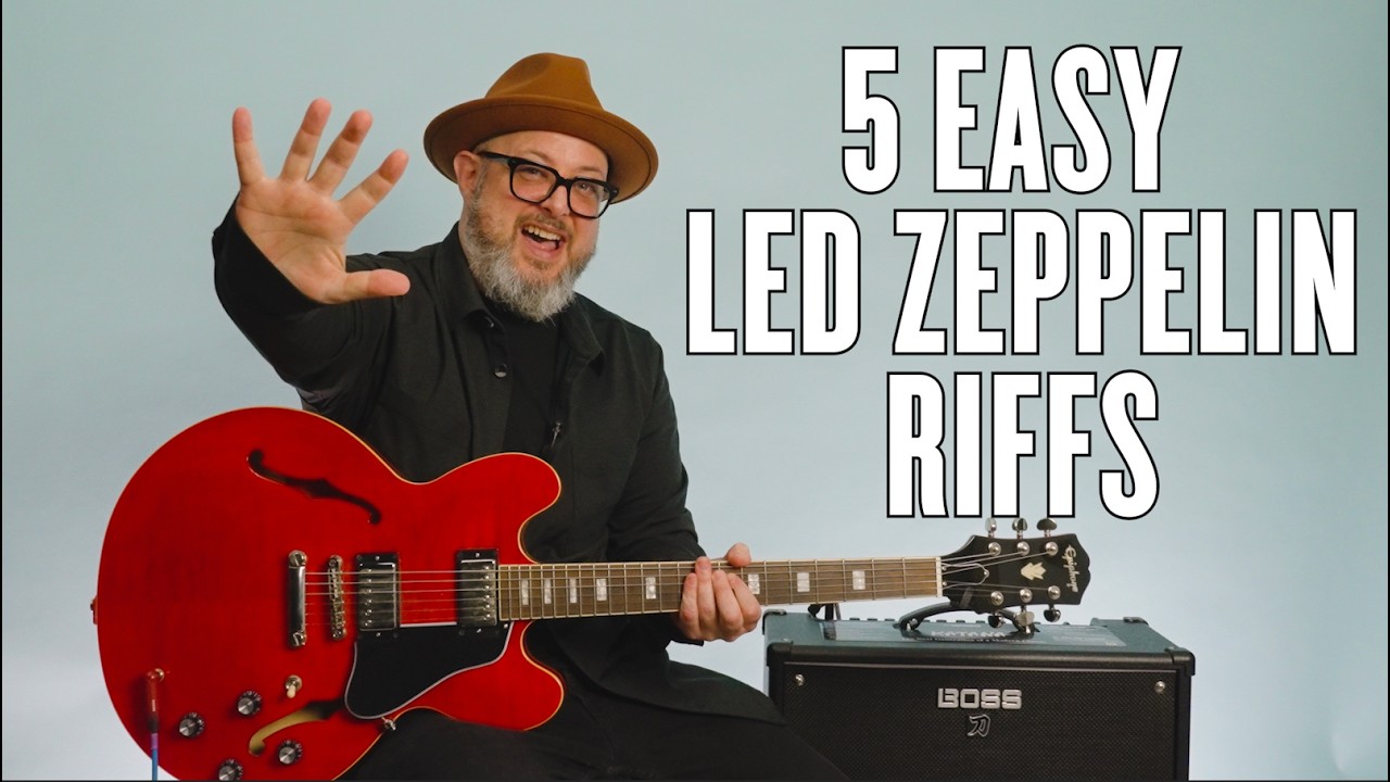 5 простых риффов Led Zeppelin (идеально для новичков)