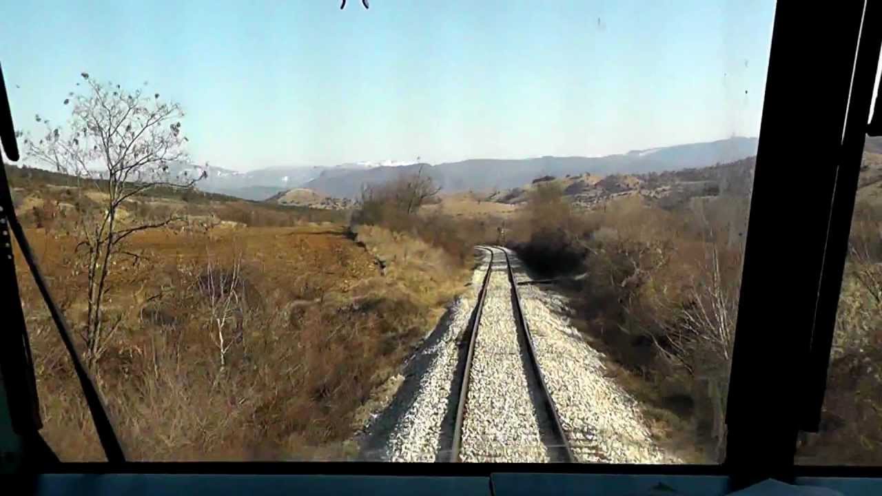 Greek Railways Macedonia Drama - Xanthi part1 HD (Cab Ride)
