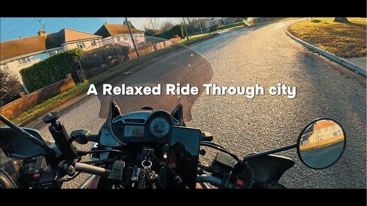 A Relaxed Ride Through city | Honda Transalp 700 | 4k | POV